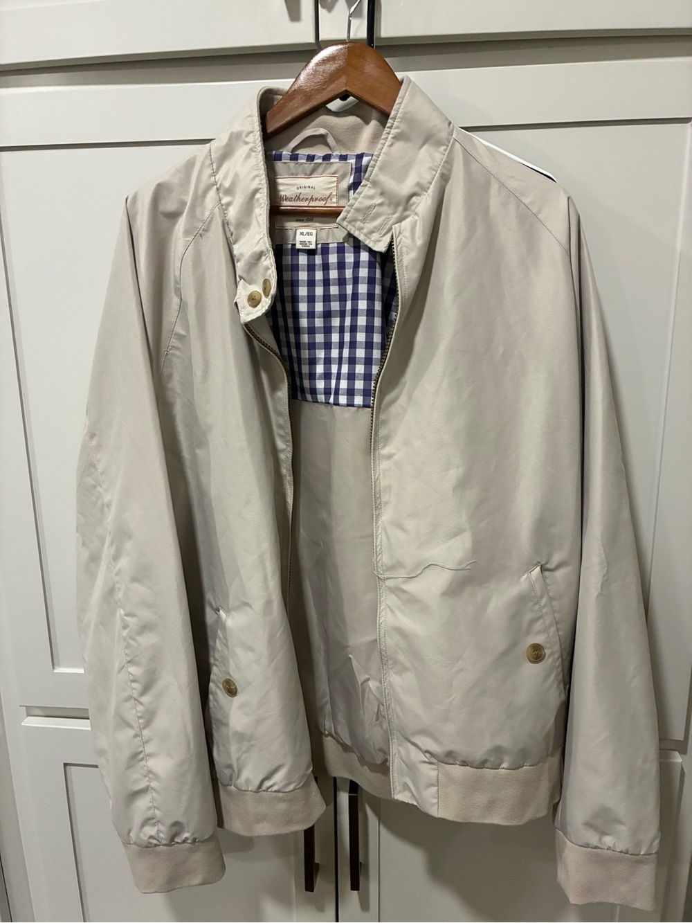 Weatherproof Vintage stone khaki Beige Harrington Jacket - Classic Men's Coat